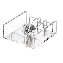 Porta-Guardanapo de Acrílico Transparente com Suporte