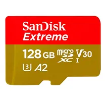 Memória Micro SD Sandisk Extreme 128GB / 190MBS - (SDSQXAA-128G-GN6AA)