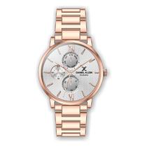 Relogio Analogico Feminino Daniel Klein Exclusive DK.1.12386-1 - Rosa Ouro