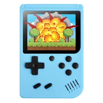 Console Portatil Game Boy Game Box Plus 500 Jogos + Controle - Azul