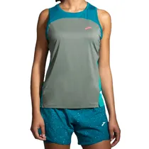 Camiseta Regata Brooks Feminino Sprint Free Tank 2.0 M Gray/Lagoon – 221605367