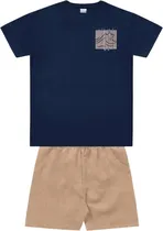 Conjunto Fakini Kids 10.25.02867 - Camiseta e Short - Masculino