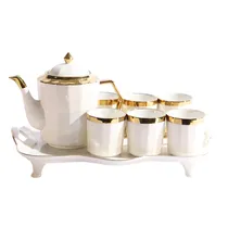 Juego de Taza Con Tetera Y Bandeja 8PZS