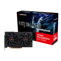 Placa de Vídeo AMD Radeon Biostar Ultimate Gaming Oc RX 7600 - 8GB - GDDR6 - HDMI/Displayport