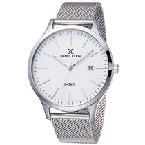 Relógio Analógico Daniel Klein D-Two DK11921-3 Masculino Pulseira de Aço Inoxidável - Prata