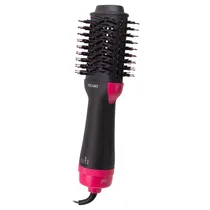 Escova Secadora Tucano TC-650 / 3 Temperaturas / 1200W / 110V ~ 60HZ - Preto/ Rosa