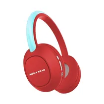 Auricular Inalámbrico Mega Star HPV05BT Rojo