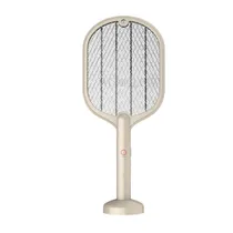 Mata Insetos Elétrico Recarregável 2 Em 1 Swatter WP-07 com LED USB 2W - Branco