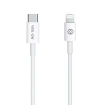Cabo Mox MO-1004 Tipo C-Lightning 1 Metro Branco