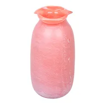 Vaso de Vidro Soprado - Tonalidade Coral