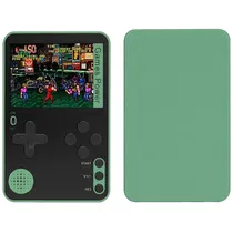 Console Portátil Mini Slim K10 de 2.4" com 500 Jogos - Verde/Preto (Inglês/Chinês)