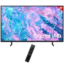Smart TV LED 50" Samsung UN50CU7090G 4K Ultra HD Tizen Wi-Fi / Bluetooth com Conversor Digital