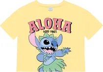 Camiseta Fakini Kids 10.25.02645 - Lilo & Stitch - Feminino