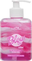 Gel Aromatizante Beijável Hot Flowers Morango com Creme 320ML