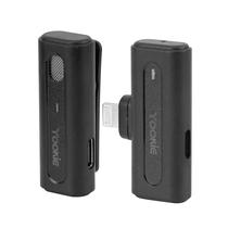 Microfone Yookie YE15 - Sem Fio - para Celular Lightning - Preto