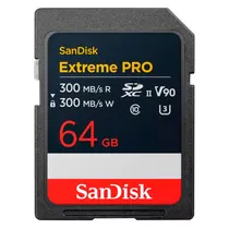 Memoria SD U3 64GB 300MBS Sandisk Extreme Pro SDSDXDM-064G-GN4IN