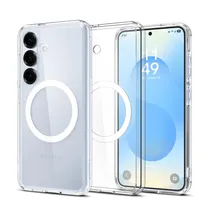 Capa Spigen Samsung S25 Crystal Hybrid Magfit - Branco Transparente (ACS08922)