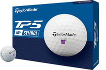 Bola de Golfe Taylormade TP5 MY Symbol - Branco (12 Unidades)