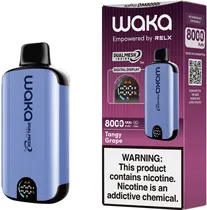 Vaper Descartável Waka Sopro 3% Nicotina 8000 Puffs - Tangy Grape