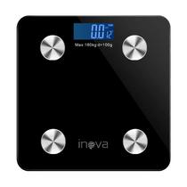 Balanca Digital Inova BL-203 para Peso Corporal Suporta Ate 180KG - Preto