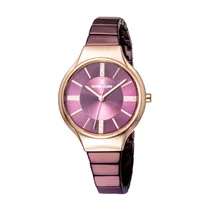 Relógio Analógico Feminino Daniel Klein Premium DK11947-7 - Roxo/Dourado