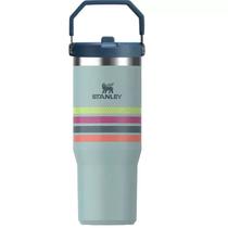 Stanley Termo Termica Flip Straw Tumbler 887ML Seafoam Stripe