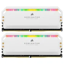 Memória Corsair Dominator Platinum, RGB, DDR4 32GB (2X16GB), 3600MHZ, C/DissiPador, CMT32GX4M2D3600C18W, Branco