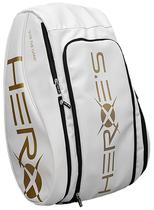 Bolsa Raqueteira para Padel Heroes Thunder Branco/Dourado