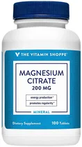 The Vitamin Shoppe Magnesium Citrate 200MG (100 Tabletas)