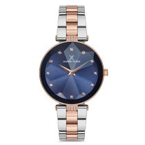 Relogio Analogico Feminino Daniel Klein DK.1.12729-5 Premium Ladies / Pulseira de Aco Inoxidavel - Prata/Azul