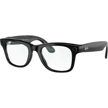 Óculos Smart Ray-Ban Meta Wayfarer RW4006 com Filtro Azul-Violeta - Shiny Black/Clear