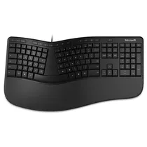 Teclado Microsoft LXN-00003 Ergonômico Espanhol - Preto