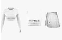 Conjunto para Beach Tennis Padel Heroes Chance White