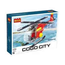 Juguete de Construcción Cogo City Helicopter 4186 79 Piezas