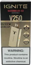 Vape Descartável Ignite V250 Watermelon Ice 25000 Puffs Gold