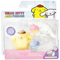 Jazwares Hello Kitty Pack 2" Fig.Cinnamoroll Y Pompompurin