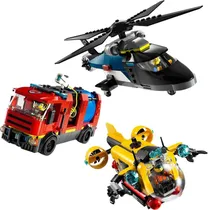 Lego City Helicopter, Fire Truck & Submarine Remix - 60462 (874 Peças)