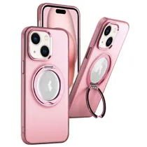 Estojo Protetor Smart Vision para iPhone 15 Full 360 - Rosa