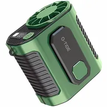 Mini Ventilador G-Tide FW01 7 Pás Recarregável - Verde/Preto