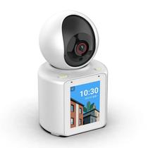 Camera de Seguranca Smart Wifi FKL-C30 Video Calling / 2.8MM / 360O / Microfone / Deteccao Humana / Visao Noturna / HD / Chamada de Video / Tela 2.8" / App Im Cam - Branco