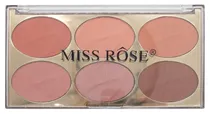Palette Blush Miss Rôse 7004-017N2 - 19.2G (6 Cores)
