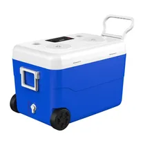 Refrigerador com Caixa de Som Megastar CB60 / 60L / BLT/ USB / Azul