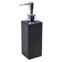 Dispenser Sabonete Porcelana Banheiro Preto