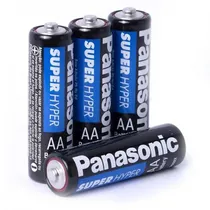 Pilha AA Panasonic Super Hyter - 4 Unidades Pilha AA Panasonic Super Hyter - 4 Unidades