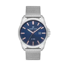 Relógio Analógico Masculino Daniel Klein D-Two DK.1.12625-4 - Prata/Azul
