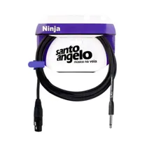 Cable de Micrófono Santo Angelo 25FT Ninja HG XRL A P10 7.62M Negro