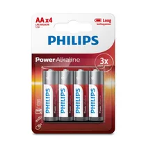 Pilha AA Alcalina Philips Cartela com 4 Pilha AA Alcalina Philips Cartela com 4