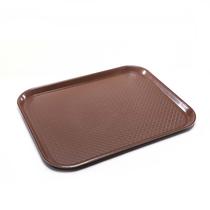 Bandeja Plastica Retangular Marrom 35X45CM