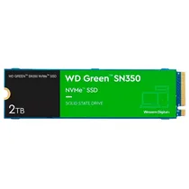 SSD Western Digital WD Green SN350, 2TB, M.2 Nvme, Leitura 3200MB/s, Gravação 3000MB/s, WDS200T3G0C