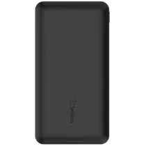 Carregador Portátil Belkin Boostcharge 3 Portas 10.000 Mah + Cabo USB-A/USB-C Preto - BPB011BTBK